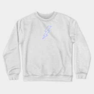 Lilac Purple Lightning Bolt Sticker Crewneck Sweatshirt